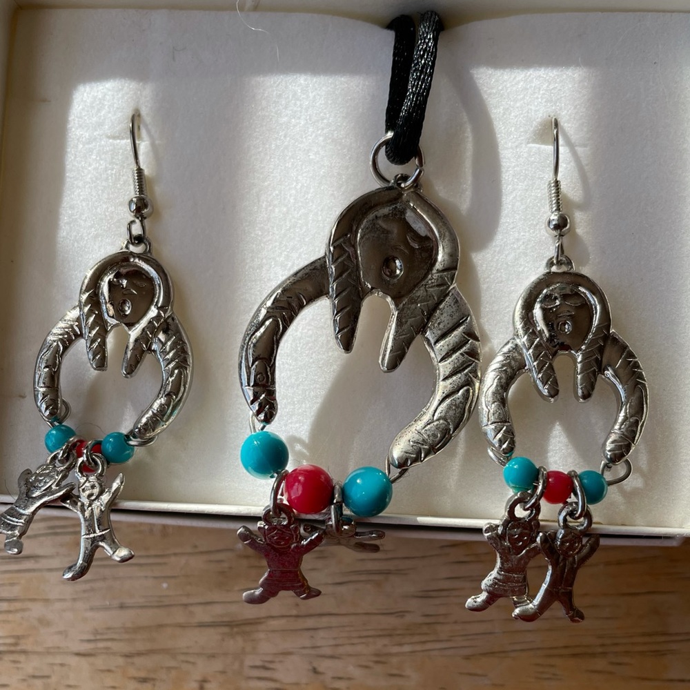 Native American Necklace and Earring Set